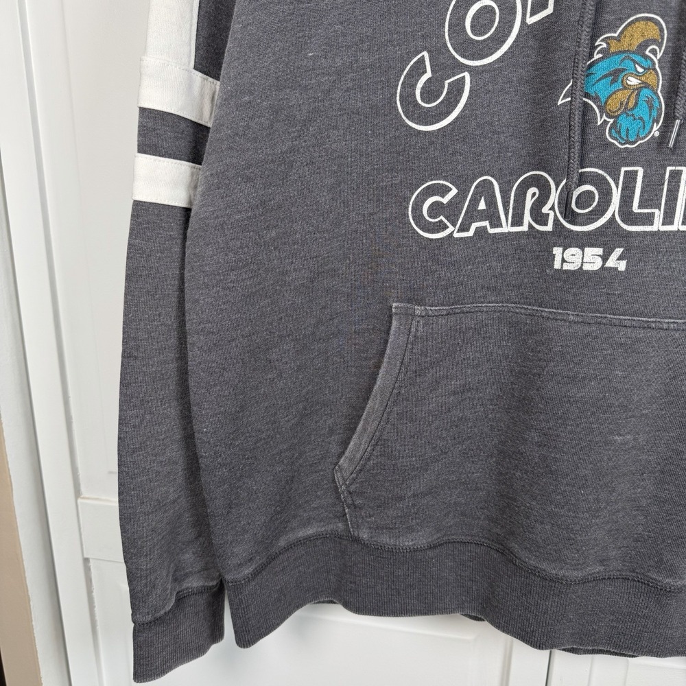 Camp David Women's Large Coastal Carolina Replay Hoodie Dark Gray College New - Picture 3 of 9